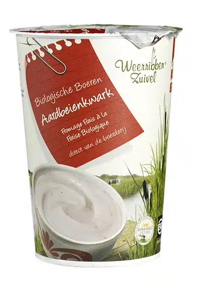 Kwark Aardbei (500 gr)